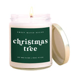 Christmas Tree Soy Candle - Clear Jar - 9 oz - SLATE Boutique & Gifts