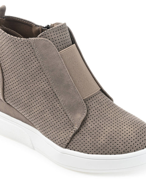 Women's Clara Sneaker Wedge- Taupe - SLATE Boutique & Gifts