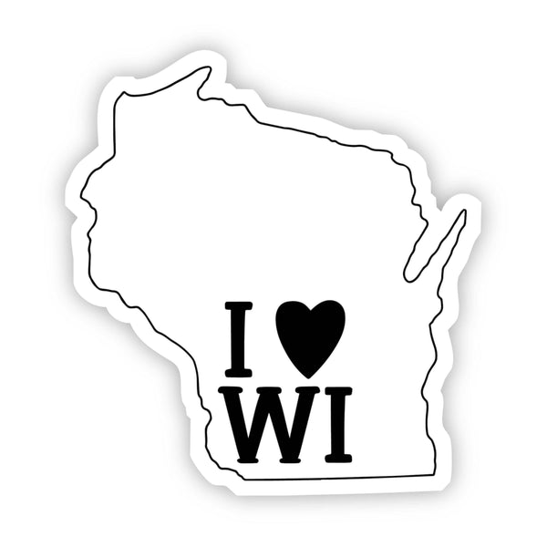 I Love Wisconsin Sticker