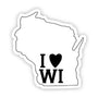 I Love Wisconsin Sticker