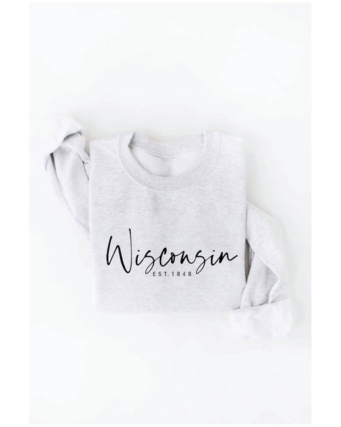 Wisconsin graphic crewneck sweatshirt - Women's Apparel 