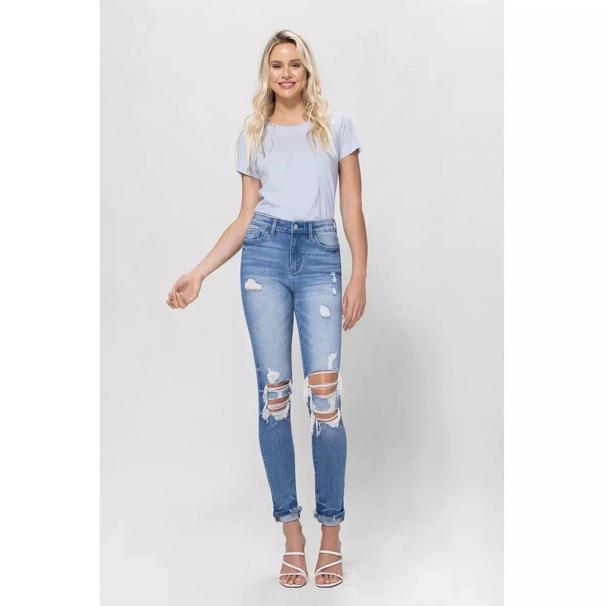 High-Rise Skinny Single Cuff - SLATE Boutique & Gifts