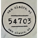 Eau Claire, WI 54703 - Square Canvas Pillow - SLATE Boutique & Gifts