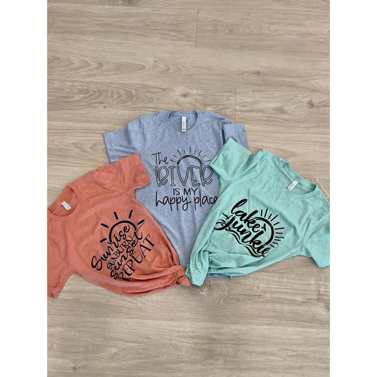 Multicolored Summer Graphic Tees - SLATE Boutique & Gifts