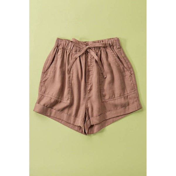 Patch Pocket Tencel Summer Shorts