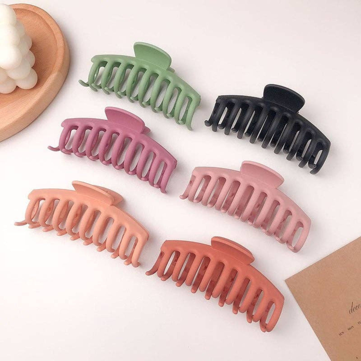 HAIR CLIPS Matte Colorful- Medium - SLATE Boutique & Gifts