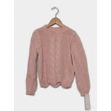 Juniors Cable knit Sweater - SLATE Boutique & Gifts