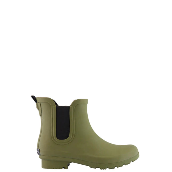 Army Green Ankle Rain Boots - By Roma Boots - SLATE Boutique & Gifts